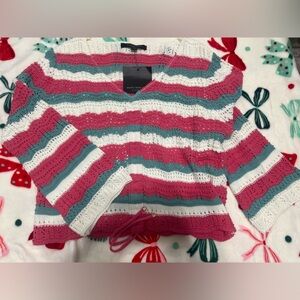 NWT women’s Marc New York bell sleeve knit top-large